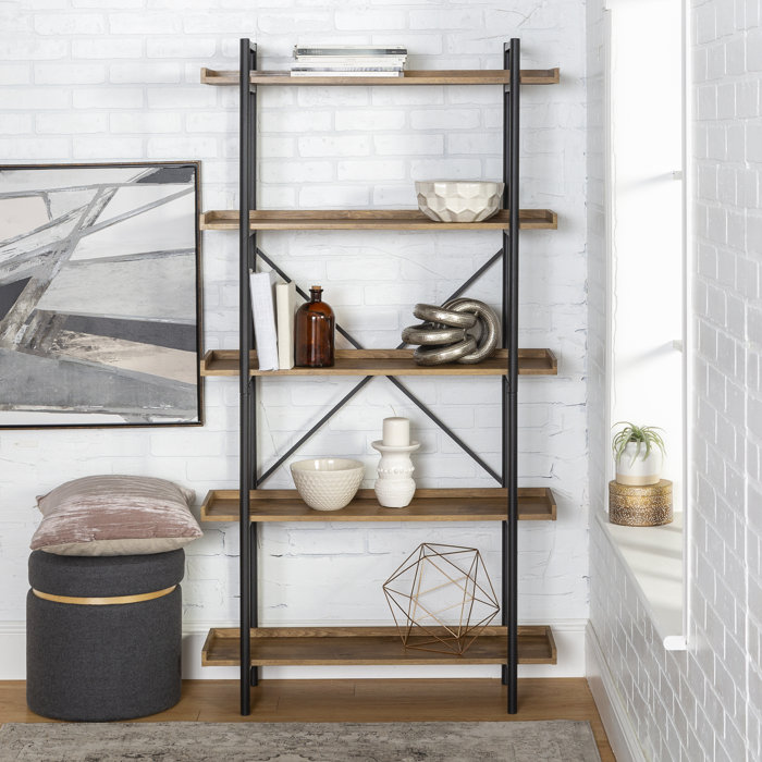 Three Posts Jessica 173.60Cm H x 91.5Cm W Metal Standard Bookcase & Reviews Wayfair.co.uk